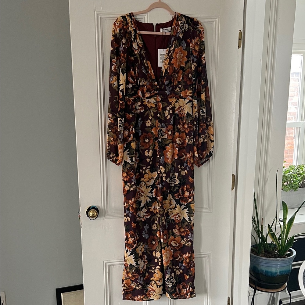Showpo Multicolor Floral Long Sleeve Dress